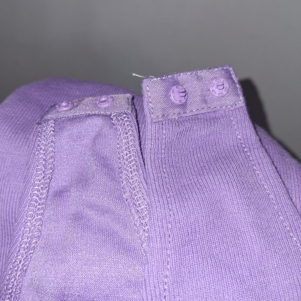 Purple Sleeveless Bodysuit- W Sz Small - Picture 5 of 6